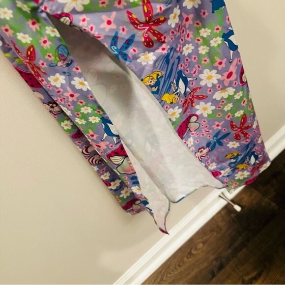 Disney Alice in Wonderland Kimono Robe XL Lavender Mushrooms Fairycore - Picture 10 of 15